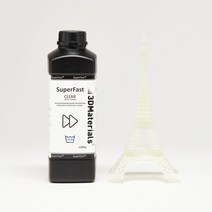 [3DMaterials] SuperFast(STCL-034L) 0.6초(50um 모노LCD) 3.0초(50um 일반LCD) LCD 3D 프린터 레진 1000g (투명)