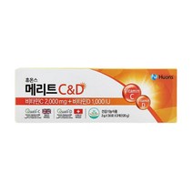 휴온스 메리트 씨앤디 C&D 2g x 30포 2개입 메가도스 고함량 영국산 중성 물에타먹는 중성 분말 비타민 C 2000mg D 1000IU 성인남녀 영양섭취 항산화 작용, 3박스, 3개