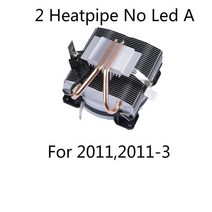 3PIN 4PIN 4 히트 파이프 2 히트 파이프 PC 냉각 팬 LGA/775/115X/1366/AM4/AM3/AM2 +/AM2/2011 용 RGB LED CPU 쿨러 히트 싱크, CHINA|2 heatpipe no led A|4PIN