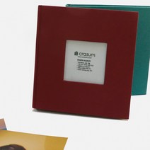 아트박스/크래썸 5x7 사진앨범 50장 포켓식 포토앨범, 와인버건디