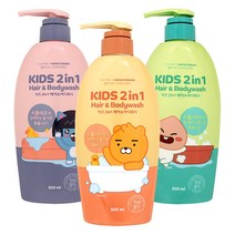 [트레이더스] 엘라스틴 카카오키즈 2in1 500ML 3입 저자극 영양 샴푸