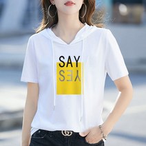 ROVOG 여자 반팔 후드 티셔츠