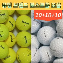 10+10+10 골프 a a- 급 2피스 연습 가성비 라운딩 연습용 로스트 볼 공 30알 세트, 유명브랜드 화이트 A.A- 30알