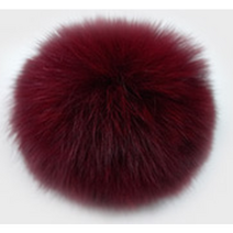 나은몰 여우털 방울(중) 폭스퍼 Fox Fur 악세사리 부자재 용품, (중)_12버건디