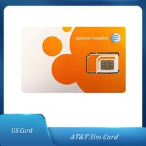 전자부품 전자기기 통신장비 AT&T SIM 카드 선불 (고폰) 및 셀룰러 서비스 (범용 트리플 컷 3-in-1), 한개옵션0