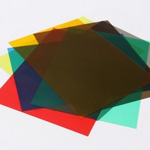 (크리앤조이) PVC투명칼라필름0.3mm B4 10장 (옵션) 셀로판지필름 PVC필름 두꺼운셀로판지 필름지, FFB434 (빨강)