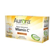 Aurora Nutrascience 오로라뉴트라사이언스 리포솜 비타민C 아스코르브산 아스코르빈산나트륨 과일맛 1000mg 각 0.17fl oz(5ml) 30패킷