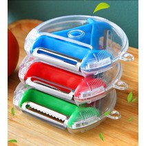 전동 만능 채칼 Multifunction Kitchen Tools Slicer Stainless Steel Peeler Shredder Julienne Cutter Mu, 01 1 PC Random color