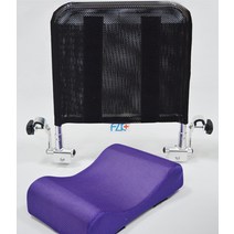 휠체어 헤드레스트 머리 받침 베개 각도조절 목베개, 검은색