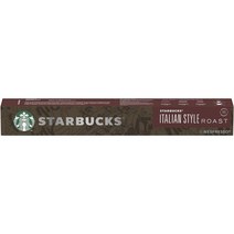 스타벅스 네스프레소 이탈리안 로스트 커피 파즈 10캡슐 Starbucks Nespresso Italian Roast Coffee Pods, 1팩