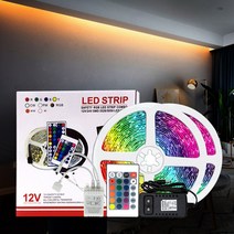 12V 방수 슬림 LED바 인테리어 간접조명 무드등 줄 RGB LED 스트립 리모컨 세트, 2-10.리모컨타입 방수 흰띠 화이트