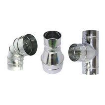 덕트 닥트 부속 부자재 90도 엘보 엘브 티관 레듀샤 200mm/250mm/300mm, T-자 300mm