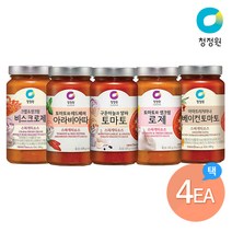 [KT알파쇼핑]청정원 스파게티소스 600g 5종 x 4개, 토마토3개+베이컨토마토1개