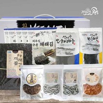 남도맛해 [완도] 바다가득 2호(다시마100g+건미역100g+조미김5봉+곱창재래돌김100매 1속+대멸200g+중멸150g+꽃새우100g+쥐포프리미엄200g이상), 1세트