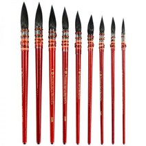 서예붓 수채화붓 다람쥐 털 수채화 물감 페인트 브러시 고대 라임 페인팅 아트 공급, S