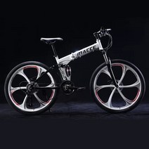 초경량 접이식자전거 휴대용 미니벨로 사이클 21/24/27/30 속도 접이식 산악 자전거 소프트 테일 프레임 24, 02 MODEL 2_01 24in_01 21