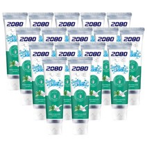 2080 퓨어 베이킹소다 상쾌한 클린민트향 치약 125g, 16개