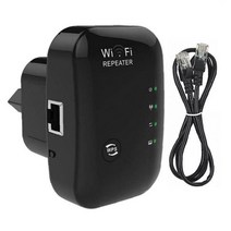 와이파이증폭기 인터넷 증폭기 wifi 익스텐더 복층 WiFi 중계기 Wi-Fi 반복기 300Mbps 802.11N/B/G 부스터 범위 확장기 액세스 포인트, 블랙_미국 플러그