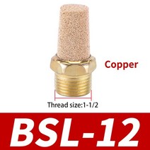 에어 피팅 공압 머플러 소음기 bsl-01 황동 공기 배출 구리 조인트 bsp 18 39 14quot 38 12 34 1quot 1.5quot 2quot m5 m6, dn40 긴 머리