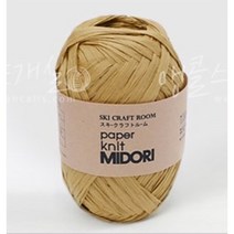 [Ancalls] 미도리 종이실 (40g) 여름 코바늘 뜨개실 (5볼 구성 셋트), 204 연카멜 5볼묶음