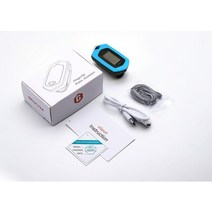 산소포화도 측정기 맥박 가정용 휴대용 의료용 디지털 손가락 맥박 산소 농도계 충전식 심박수 모니터 D 휴, 02 lue