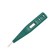 테스터 검전기 AC DC 12V-240V 전압 펜 LCD 디스플레이 디지털 감지기 센서 전기 표시기 측정기 156248, 그린