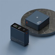 아이폰호환 PD20W 20000mAh 맥세이프 무선 보조베터리 디지털 디스플레이 폰 12 13 맥 책 휴대용 외부 팩, 01 Blue_01 Free 2 magnets