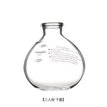 사이폰커피 더치커피메이커 추출기 사이펀 커피 메이커 필터 상단 보울 교체 하단 볼 천 아래 액세서리 포트 컵, 3-cup Bottom Bowl