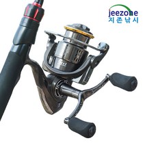 지존낚시 더블핸들 쉘로우 스풀 스피닝 릴 배스 꺽지 쏘가리 에깅 루어낚시 용품, LK1000