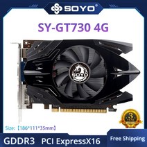 그래픽카드 soyo new nvidia gpu gtx1650 1630 gt1030 카드, gt730 4g ddr3