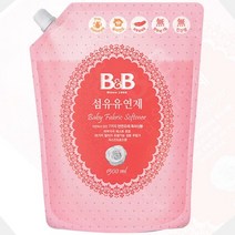 비앤비 섬유유연제 자스민&로즈향 캡리필, 1500ml, 5개