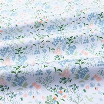 보자기천 160x50cm 신선한 꽃 능직 면화 재봉 아기 옷 만들기 diy 신생아 잠옷 이불 커버 침대 시트 패브릭, 24