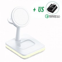 애플 아이폰14프로 호환 케이스 30W 3 In 1 자기 무선 충전기 스탠드 iPhone 14 13 12 Pro Max Apple 8 7 6 Airpods 고속 충전 도킹 스테이션
