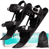 UPBUD 스키에이트 숏스키 스키플레이트 겨울 스포츠 스키장비 야외 신발, 그린