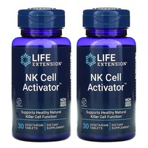 (2PACK)라이프익스텐션 NK Cell Activator 쌀겨 추출물 30 식물성 정, One Size, 2PACK