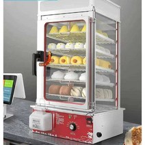 편의점 찐빵 찜기 호빵 찐빵기계 상업용 만두 진열대, 5단-물 부족 경보 기능이 있는 CNC 버전