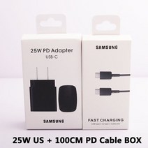 지게차 자동차 충전기 삼성 25 유형 초고속 충전기 벽 전원 어댑터 22 21 53 73 33 13 52 72 3, 03 Black US set(box)
