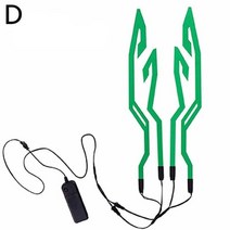 LED경광등 경광봉 신호봉 주차스토퍼 방수 오토바이 자전거 헬멧 led 콜드 라이트 스트립 엘 스티커 4 깜박이는 경고등 야간 승마 헬멧 키트 62, d