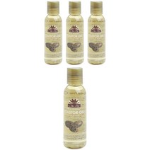 오케이 퓨어 내추럴스 딥 너리시먼트 포 스킨 캐스터 오일, 4개, 59ml