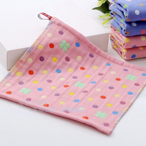 ABM 거즈 주방타월(핑크도트) 1P 생활용품 수건 타올