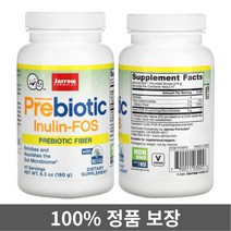 Jarrow Formulas 자로우포뮬러스 프리바이오틱 자로우도피러스 이눌린 fos 유산균 가루 파우더 180g 식이섬유