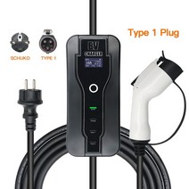 가정용 전기차 홈 충전기 케이블 집밥 설치 완속 충전 5M 길이 16A Type2 IEC 62196-2 EU SE 모드2, 타입1 16A SCHUKO 5M