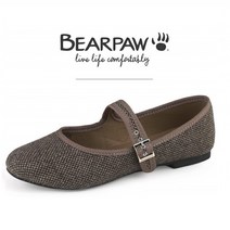 베어파우(BEARPAW) ZANNE 잔느 트위드 플랫슈즈 K1750297OC-W