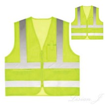고휘도 형광노랑 반사조끼 XL 녹색어머니조끼 안전요원조끼 경찰외근조끼