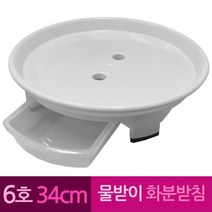 윈지커머스_221102 [WINZI_몰] 소품진열대 서랍화분대 걸이용화분진열대 원형화분대, 물받이 플라스틱 화병 화분 받침 6호 34 cm, JMOC_단일옵션