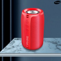 PYHO 블루투스 스피커 아웃도어 휴대용 중저음포 뉴 스몰 스피커 pc용 핸드폰용 블루투스 스피커, 붉은색