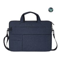 LG그램 맥북 노트북 파우치 크로스 + 포인트배지 17인치 16인치 15인치 14인치 13인치 케이스 가방 손잡이 삼성 맥북프로 맥북에어 엘지그램, 네이비(B타입)