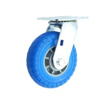 6인치 우레탄 발포 바퀴 회전형 캐스터 통바퀴 수레바퀴 핸드카바퀴, 6인치 우레탄 발포 캐스터 회전형