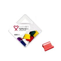바이하츠 칼라 날크립 (중)/약 20개입 제철40매 나이스러 날클립기 날크립기 문서철 서류지철기 오피스용품
