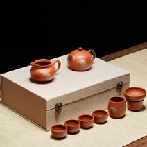호화랑 중국찻주전자 자사다관 이싱 자사호 보이차주전자 심혜방작가 주니 쌍색서시 210ml tt009, 1세트, G 타입 상품
